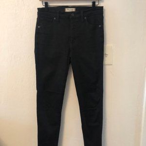 NWOT Black Madewell Skinny Jeans Size 28